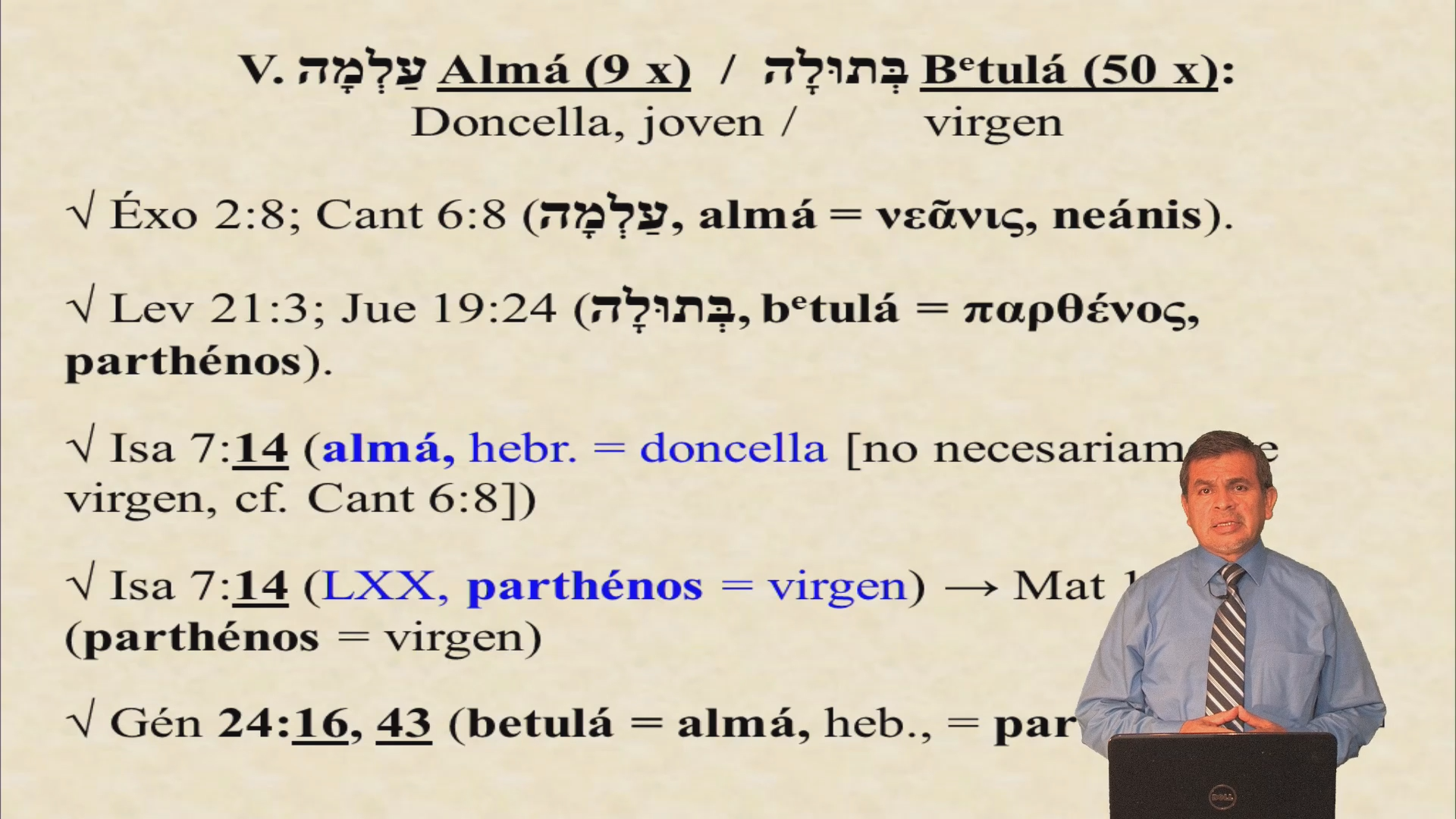 Almá y Betulá / Voces bíblicas originales
