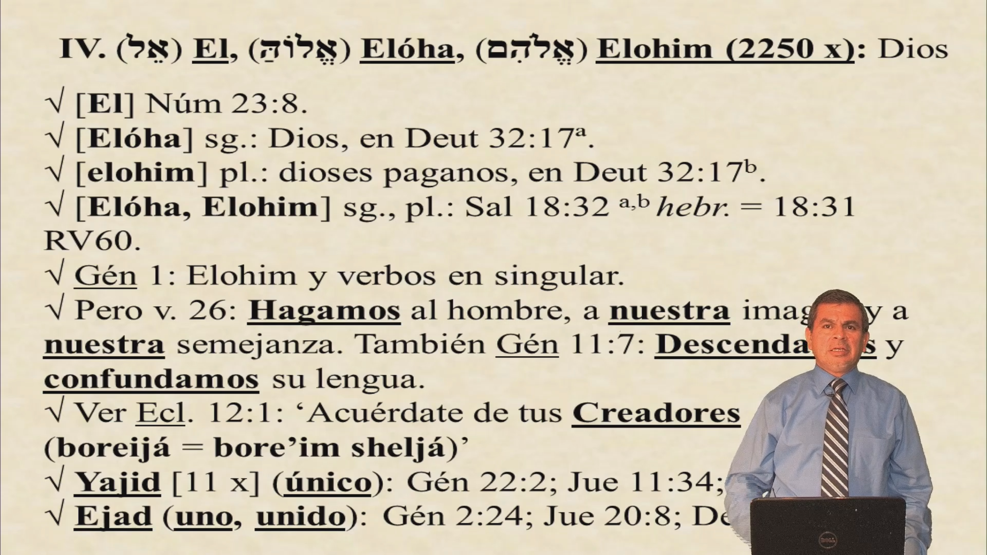 Elohim / Voces bíblicas originales