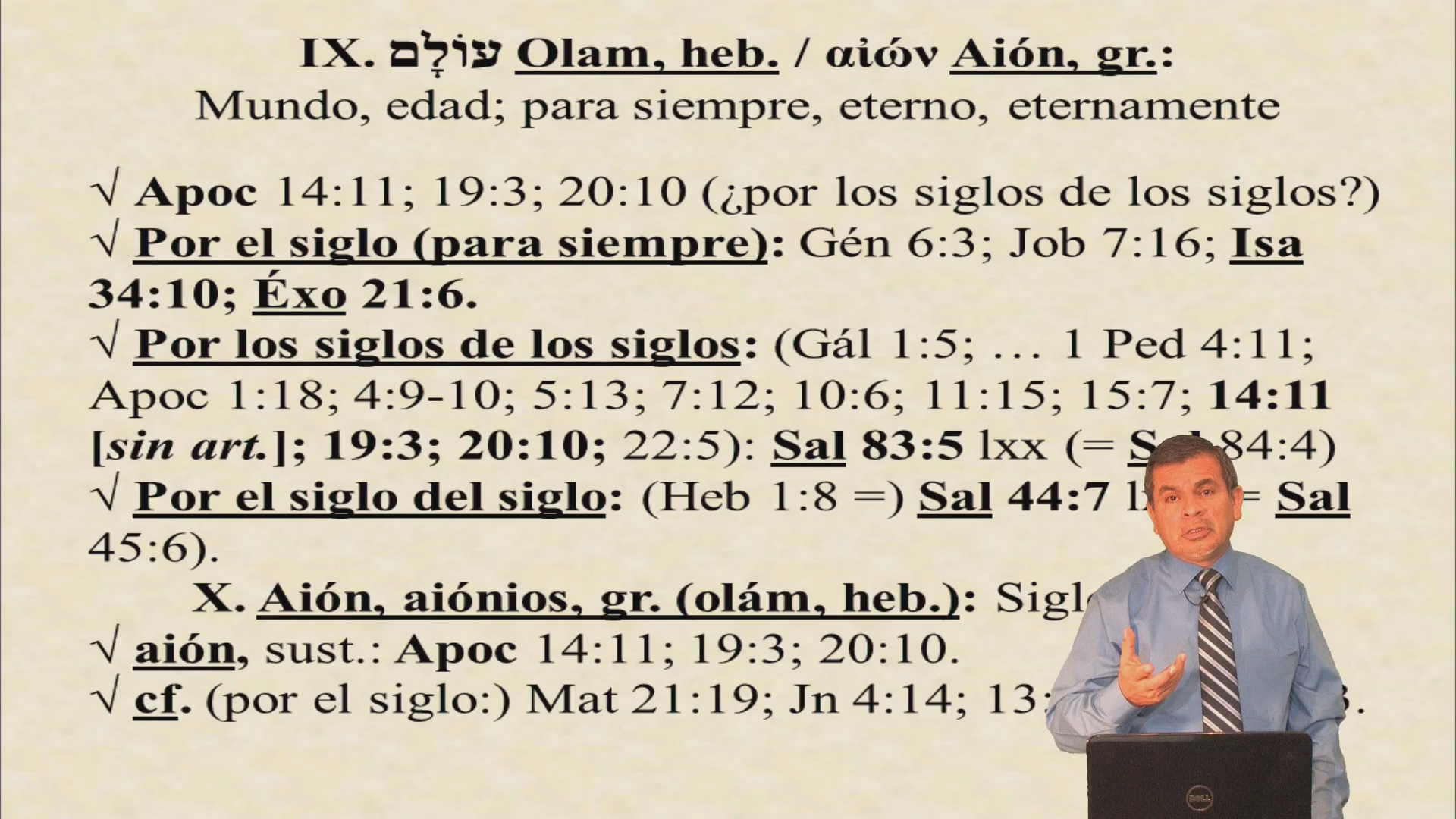 Olam y Aión / Voces bíblicas originales