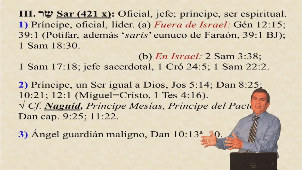 Sar / Voces bíblicas&nbsp;originales