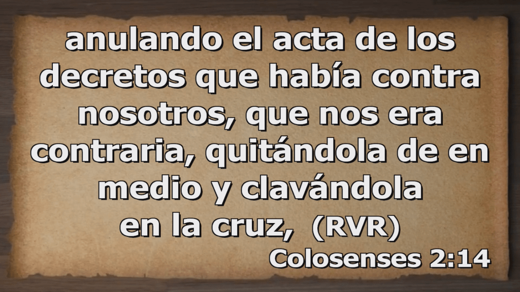 ¿Cuál es el Acta de los decretos, de Colosenses 2:14, que fue clavada en la cruz? / Vlog Saetero&nbsp;contesta